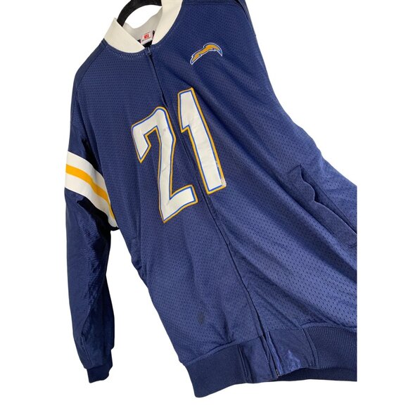2XL Tomlinson #21 San Diego Chargers NFL Players Jacket Polyester Mesh Vintage - Picture 13 of 13